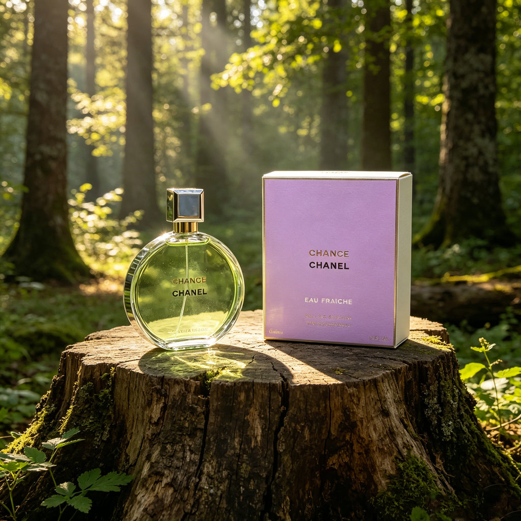 Authentic Chanel Chance Eau Fraîche Eau de Toilette For Women, Fresh Citrus Green Fruity Luxury Perfume, Original Purple Gift Box, Long Lasting Light Scent Gift For Birthday Valentine Wedding