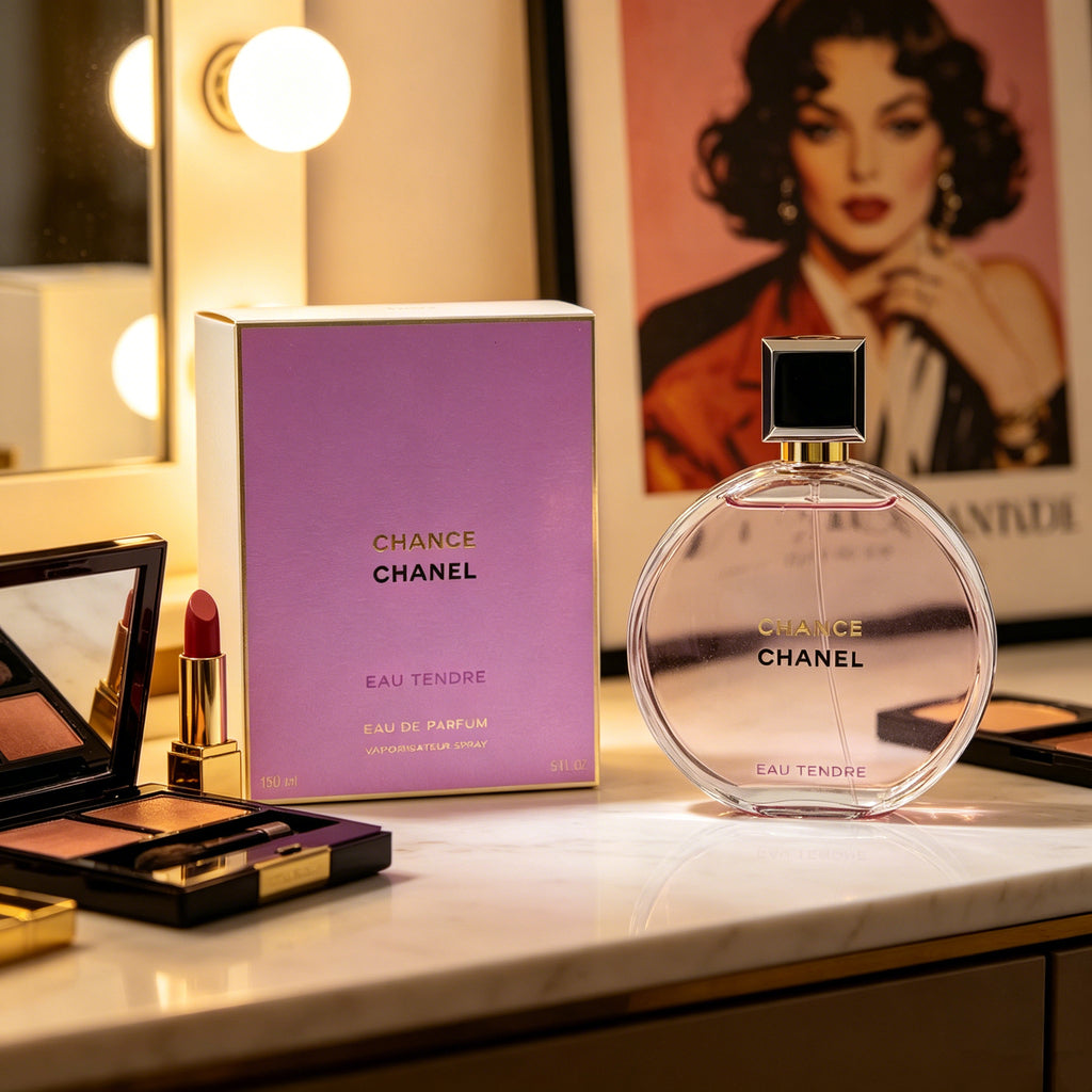 Authentic Chanel Chance Eau Tendre Eau de Toilette for Women, Classic Floral Fruity Luxury Perfume Original Gift Box, Ideal Gift for Birthday Valentine Wedding