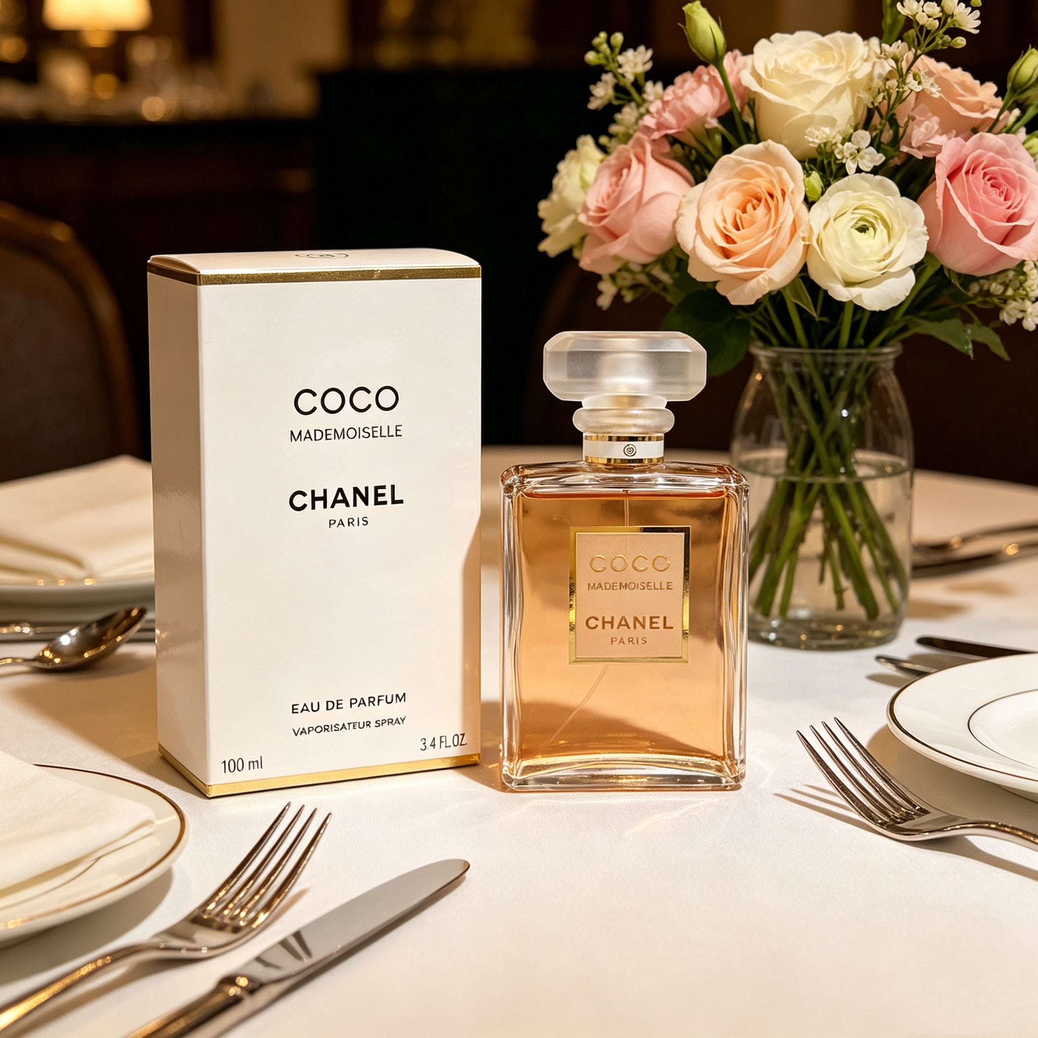 Chanel Coco Mademoiselle Eau de Parfum for Women, Long Lasting Classic Amber Floral Fragrance Luxury Perfume Spray Gift for Date Wedding Birthday