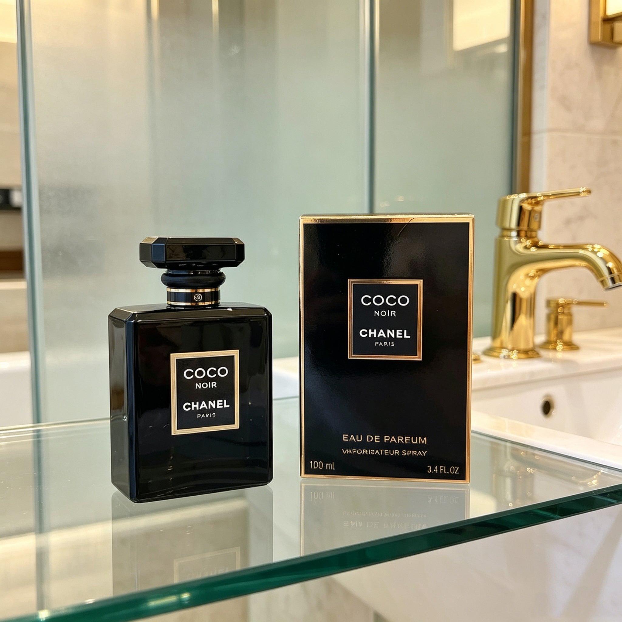 Authentic Chanel Coco Noir Eau de Parfum for Women, Timeless Dark Woody Floral Luxury Perfume, Original Full Gift Box, Premium Gift for Anniversary Birthday Wedding