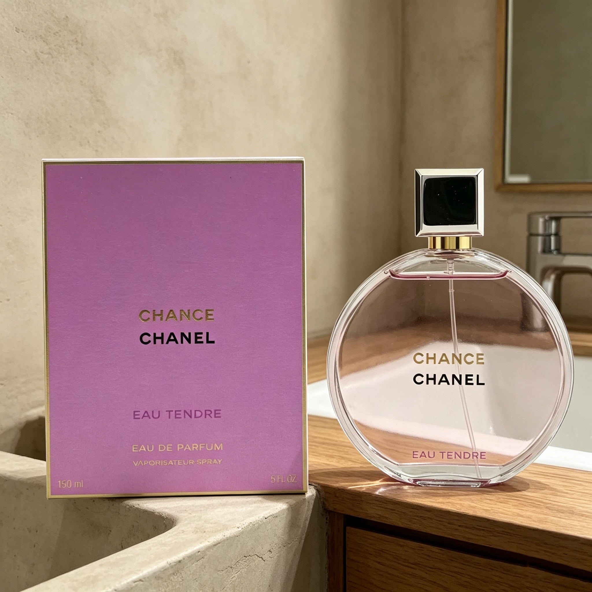 Authentic Chanel Chance Eau Tendre Eau de Toilette for Women, Classic Floral Fruity Luxury Perfume Original Gift Box, Ideal Gift for Birthday Valentine Wedding
