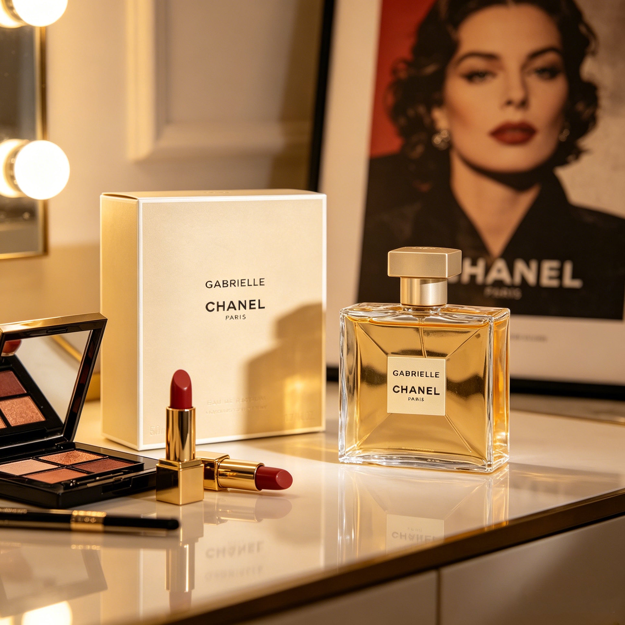 Authentic Chanel Gabrielle Eau de Parfum For Women, Elegant Bright White Floral Luxury Perfume, Original Gift Box, Long Lasting Fragrance Gift For Birthday Wedding Valentine