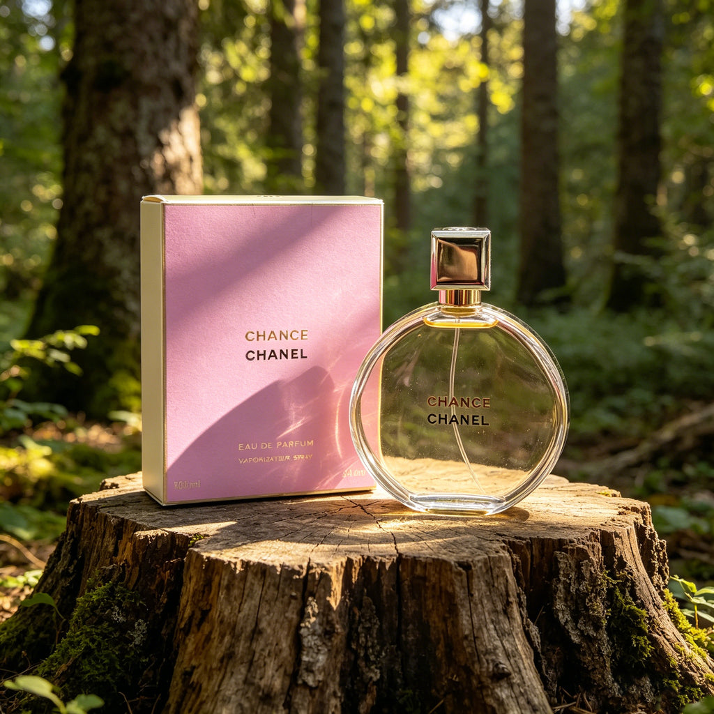 Authentic Classic Chanel Chance Eau de Parfum For Women, Elegant Spicy Floral Woody Luxury Perfume, Original Pink Gift Box, Long Lasting All-Season Scent Gift For Birthday Valentine Wedding