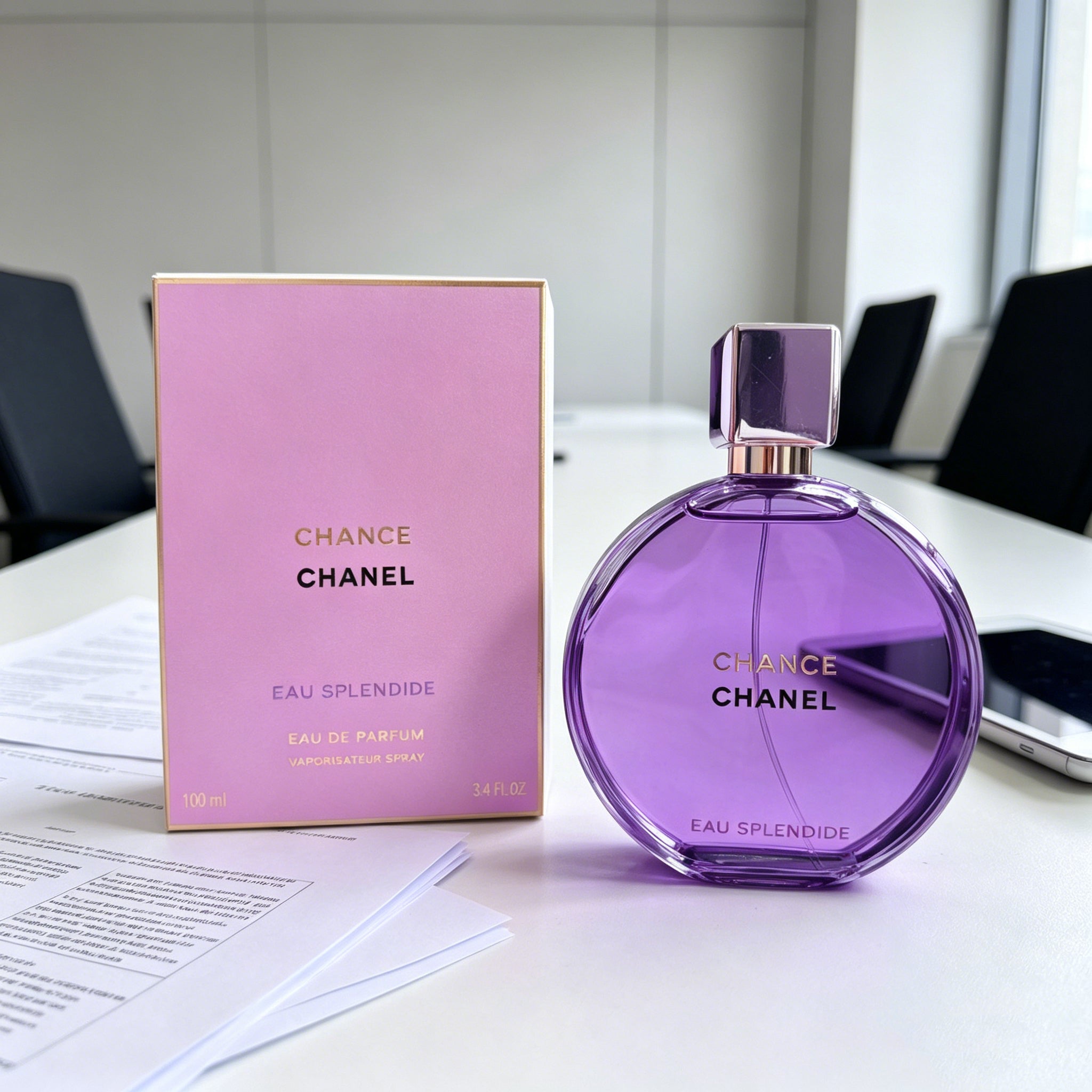 Authentic Chanel Chance Eau Vive Eau de Toilette For Women, Bright Juicy Red Fruity Citrus Luxury Perfume, Original Purple Gift Box, Long Lasting Energetic Scent Gift For Birthday Valentine Wedding