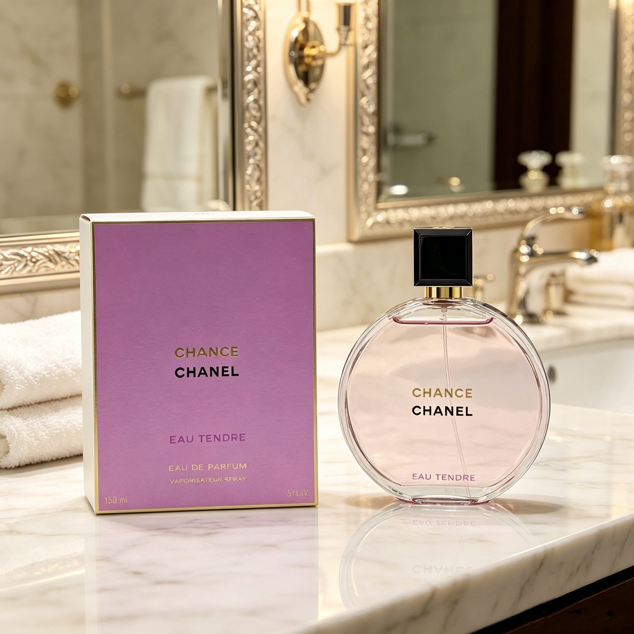 Authentic Chanel Chance Eau Tendre Eau de Toilette for Women, Classic Floral Fruity Luxury Perfume Original Gift Box, Ideal Gift for Birthday Valentine Wedding