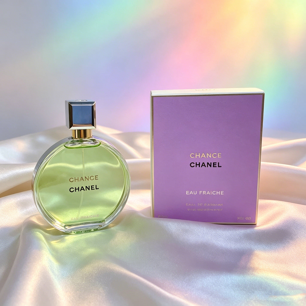 Authentic Chanel Chance Eau Fraîche Eau de Toilette For Women, Fresh Citrus Green Fruity Luxury Perfume, Original Purple Gift Box, Long Lasting Light Scent Gift For Birthday Valentine Wedding