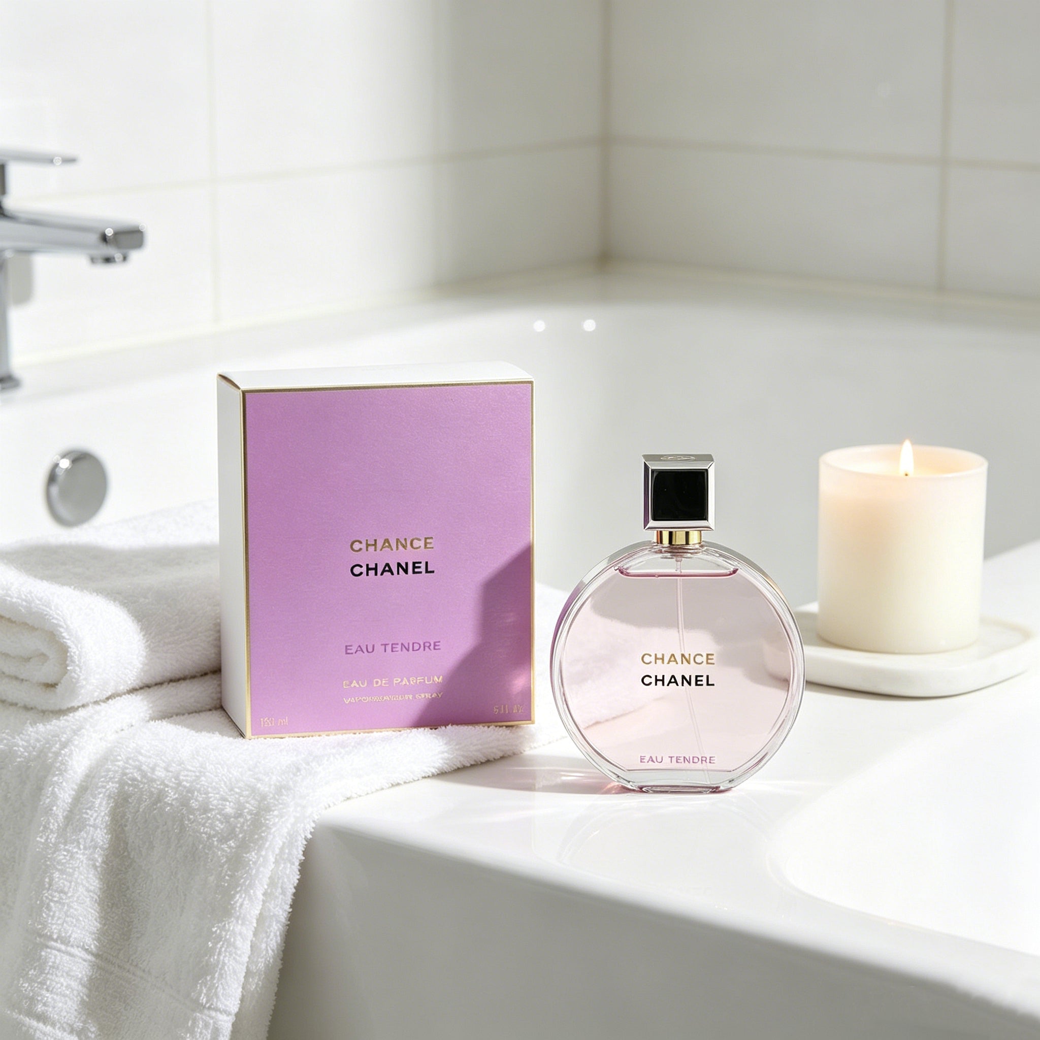 Authentic Chanel Chance Eau Tendre Eau de Toilette for Women, Classic Floral Fruity Luxury Perfume Original Gift Box, Ideal Gift for Birthday Valentine Wedding