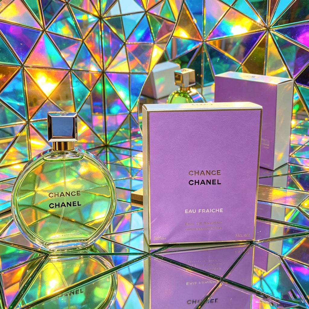 Authentic Chanel Chance Eau Fraîche Eau de Toilette For Women, Fresh Citrus Green Fruity Luxury Perfume, Original Purple Gift Box, Long Lasting Light Scent Gift For Birthday Valentine Wedding
