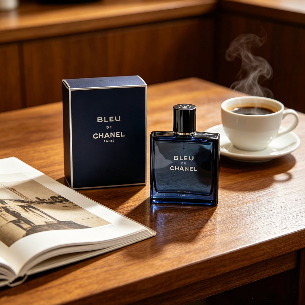 Authentic Chanel Bleu de Chanel Eau de Parfum For Men, Classic Woody Aromatic Luxury Cologne, Original Gift Box, Long Lasting Masculine Scent Gift For Him Birthday Anniversary