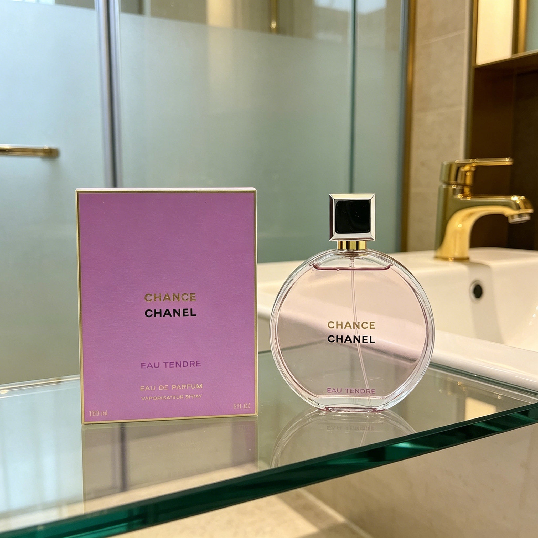 Authentic Chanel Chance Eau Tendre Eau de Toilette for Women, Classic Floral Fruity Luxury Perfume Original Gift Box, Ideal Gift for Birthday Valentine Wedding
