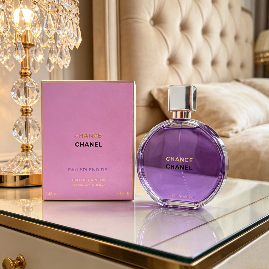Authentic Chanel Chance Eau Vive Eau de Toilette For Women, Bright Juicy Red Fruity Citrus Luxury Perfume, Original Purple Gift Box, Long Lasting Energetic Scent Gift For Birthday Valentine Wedding