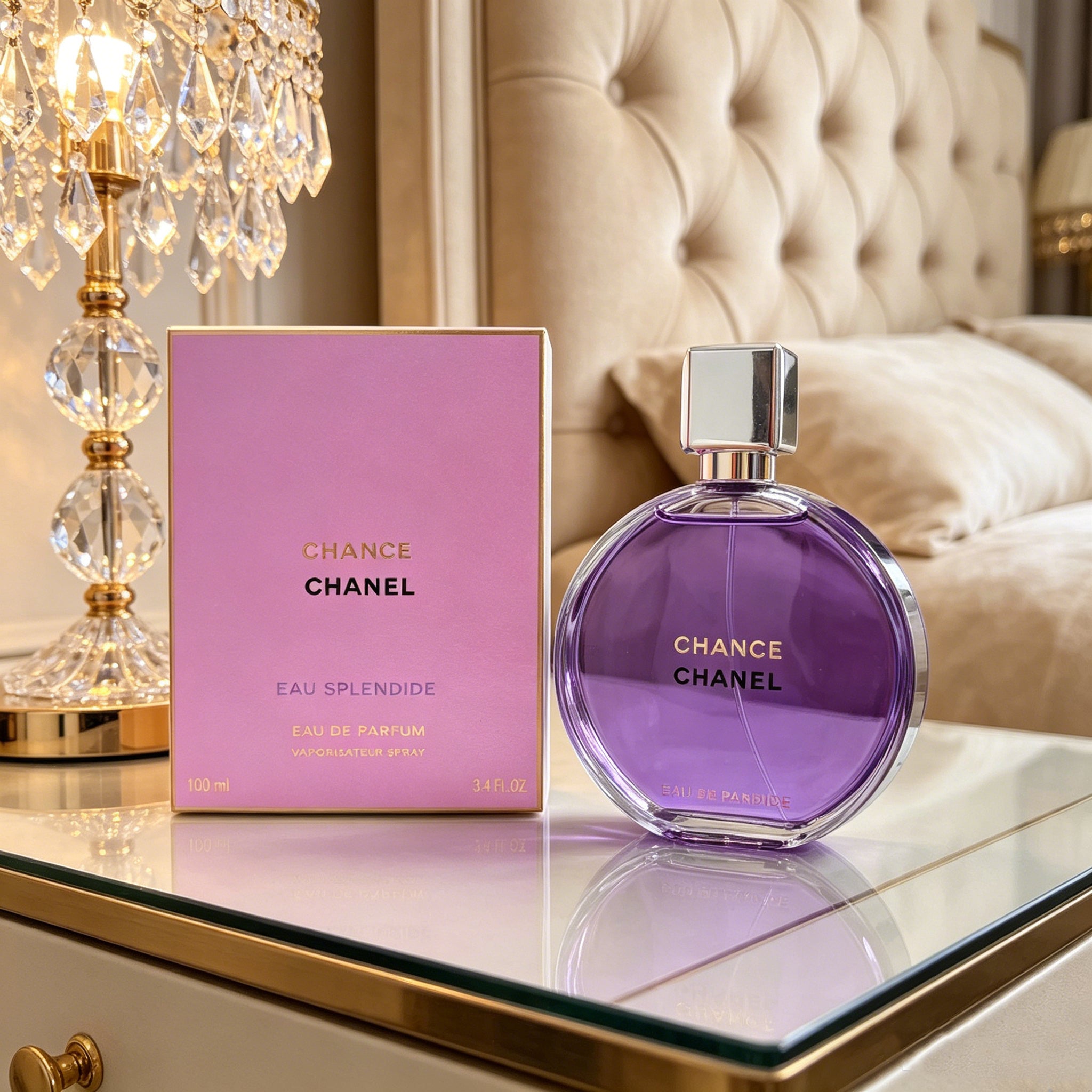 Authentic Chanel Chance Eau Vive Eau de Toilette For Women, Bright Juicy Red Fruity Citrus Luxury Perfume, Original Purple Gift Box, Long Lasting Energetic Scent Gift For Birthday Valentine Wedding