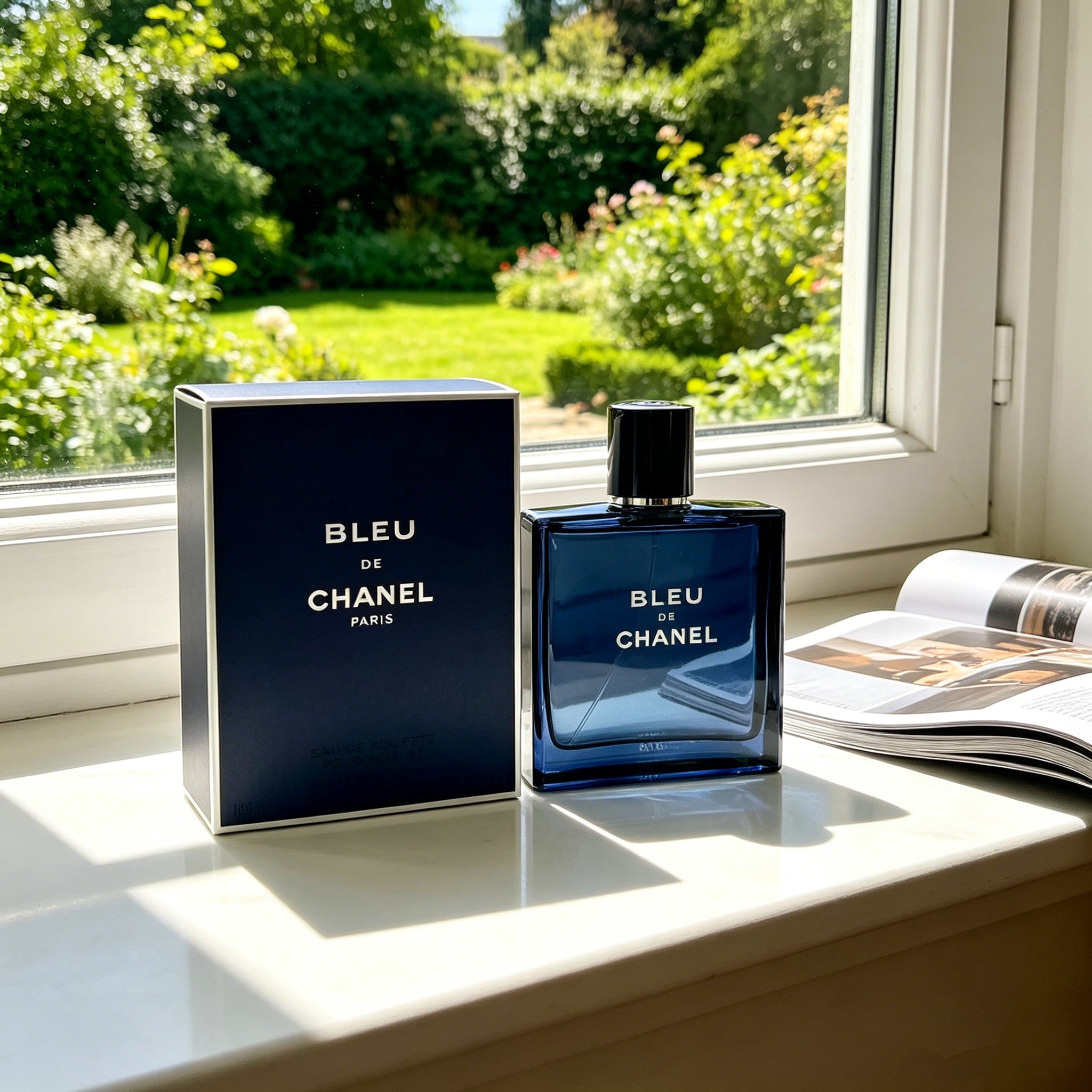 Authentic Chanel Bleu de Chanel Eau de Parfum For Men, Classic Woody Aromatic Luxury Cologne, Original Gift Box, Long Lasting Masculine Scent Gift For Him Birthday Anniversary