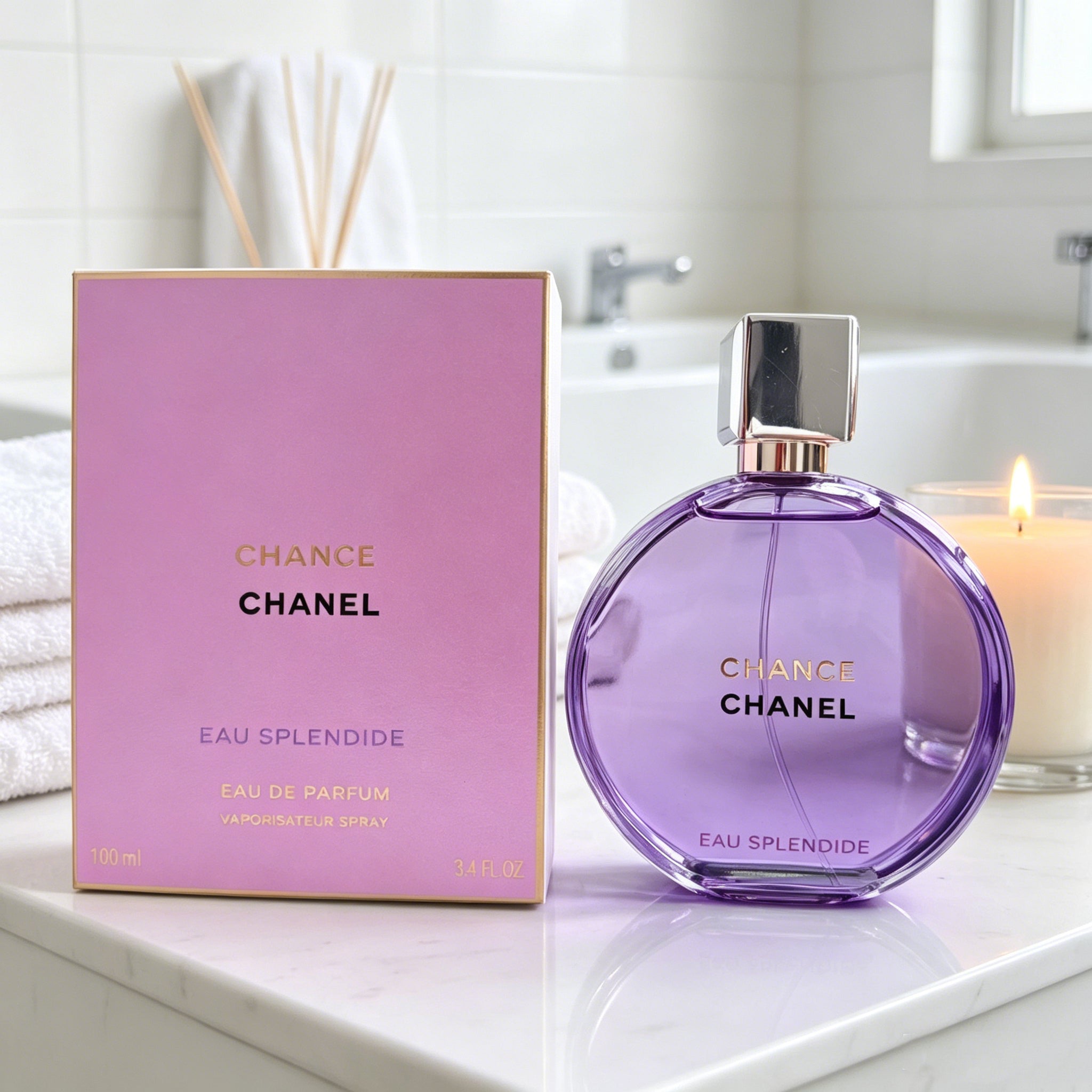 Authentic Chanel Chance Eau Vive Eau de Toilette For Women, Bright Juicy Red Fruity Citrus Luxury Perfume, Original Purple Gift Box, Long Lasting Energetic Scent Gift For Birthday Valentine Wedding
