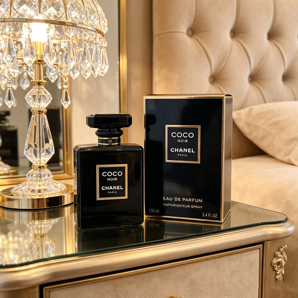 Authentic Chanel Coco Noir Eau de Parfum for Women, Timeless Dark Woody Floral Luxury Perfume, Original Full Gift Box, Premium Gift for Anniversary Birthday Wedding