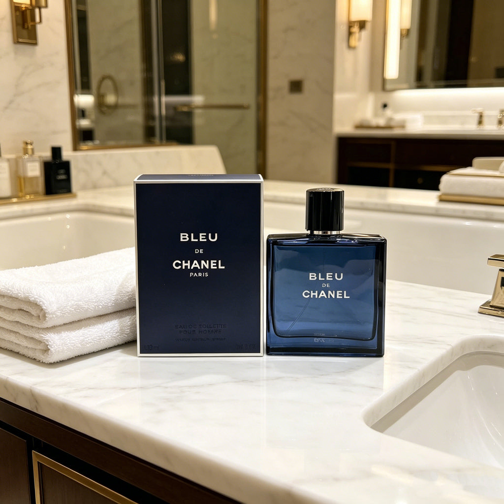 Authentic Chanel Bleu de Chanel Eau de Parfum For Men, Classic Woody Aromatic Luxury Cologne, Original Gift Box, Long Lasting Masculine Scent Gift For Him Birthday Anniversary