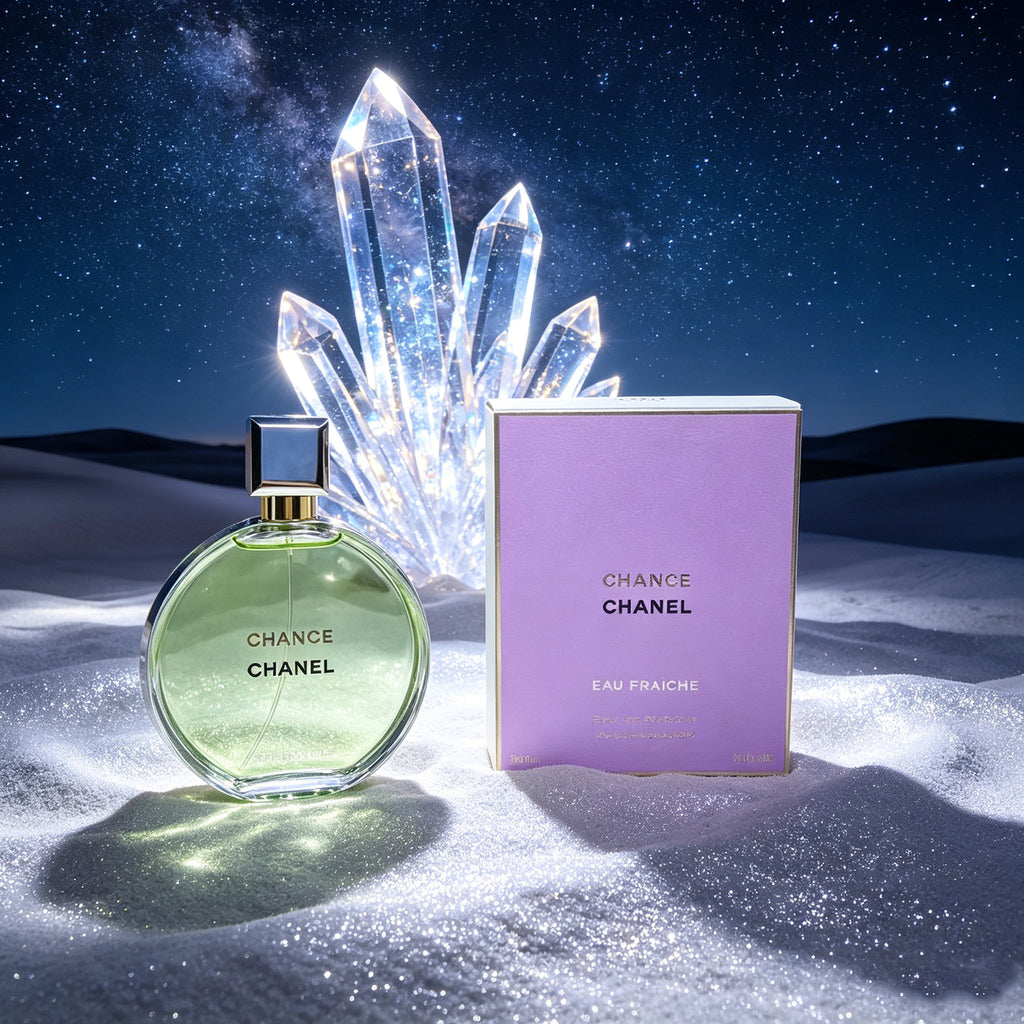 Authentic Chanel Chance Eau Fraîche Eau de Toilette For Women, Fresh Citrus Green Fruity Luxury Perfume, Original Purple Gift Box, Long Lasting Light Scent Gift For Birthday Valentine Wedding