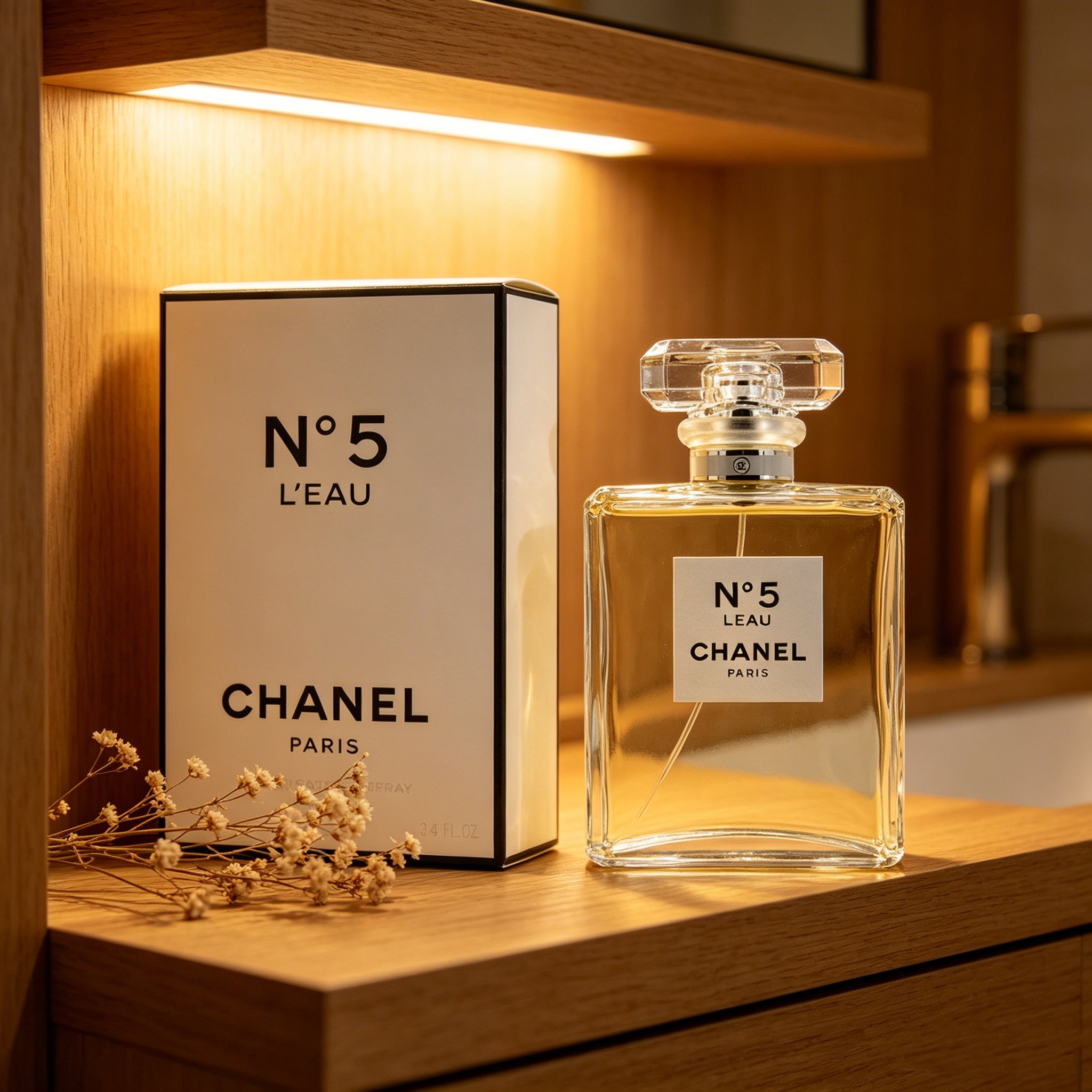 Chanel N°5 L'Eau Eau de Toilette for Women, Classic Timeless Floral Fragrance Authentic Luxury Perfume Gift Set for Valentine Birthday Wedding