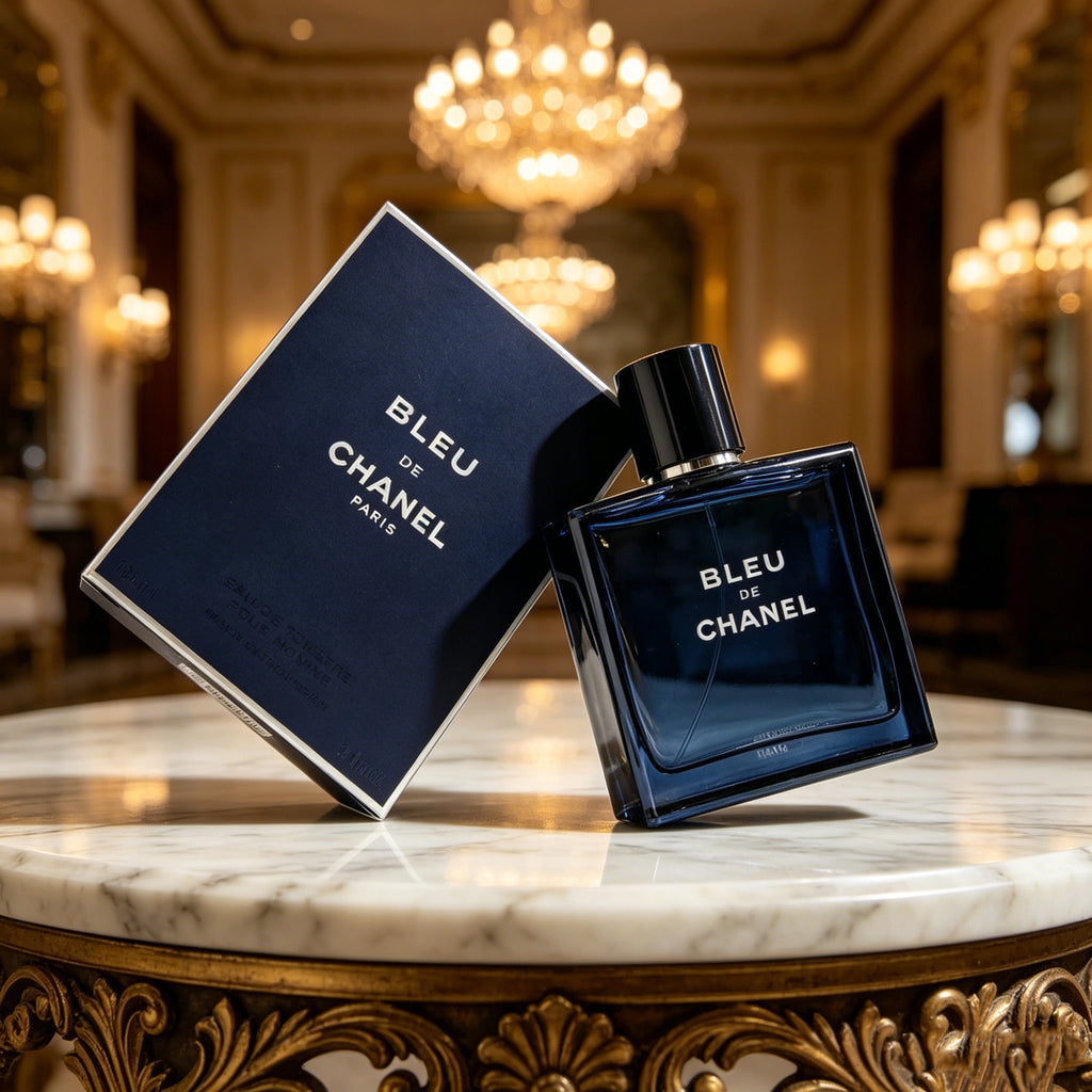 Authentic Chanel Bleu de Chanel Eau de Parfum For Men, Classic Woody Aromatic Luxury Cologne, Original Gift Box, Long Lasting Masculine Scent Gift For Him Birthday Anniversary