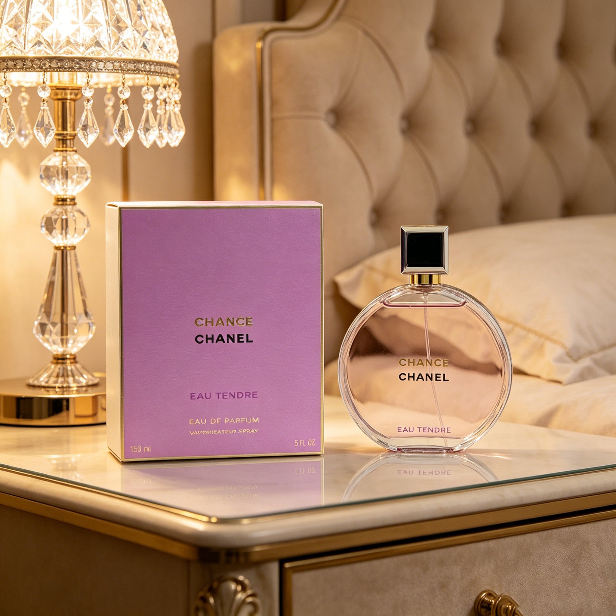 Authentic Chanel Chance Eau Tendre Eau de Toilette for Women, Classic Floral Fruity Luxury Perfume Original Gift Box, Ideal Gift for Birthday Valentine Wedding