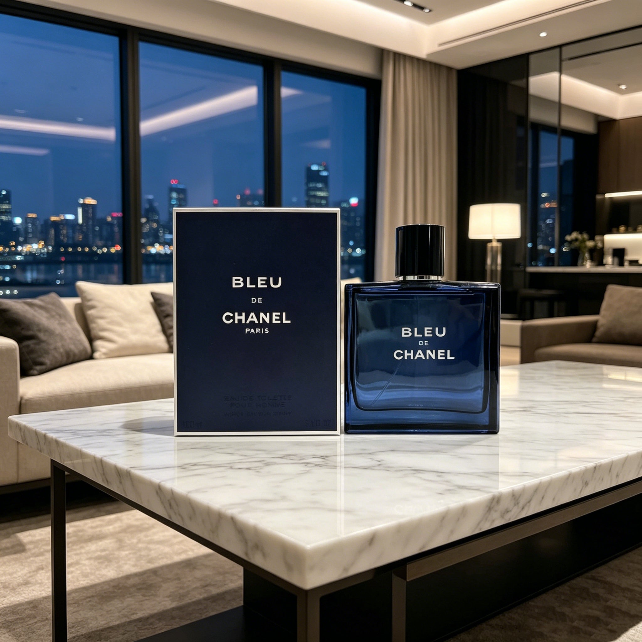 Authentic Chanel Bleu de Chanel Eau de Parfum For Men, Classic Woody Aromatic Luxury Cologne, Original Gift Box, Long Lasting Masculine Scent Gift For Him Birthday Anniversary