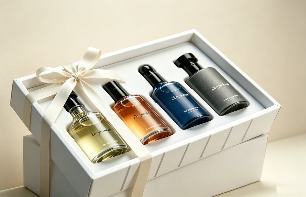 Elegant White Box Women Eau De Toilette Collection 4 Unique Soft Fragrances Birthday Gift For Her