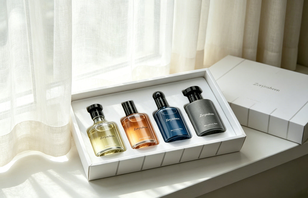Elegant White Box Women Eau De Toilette Collection 4 Unique Soft Fragrances Birthday Gift For Her