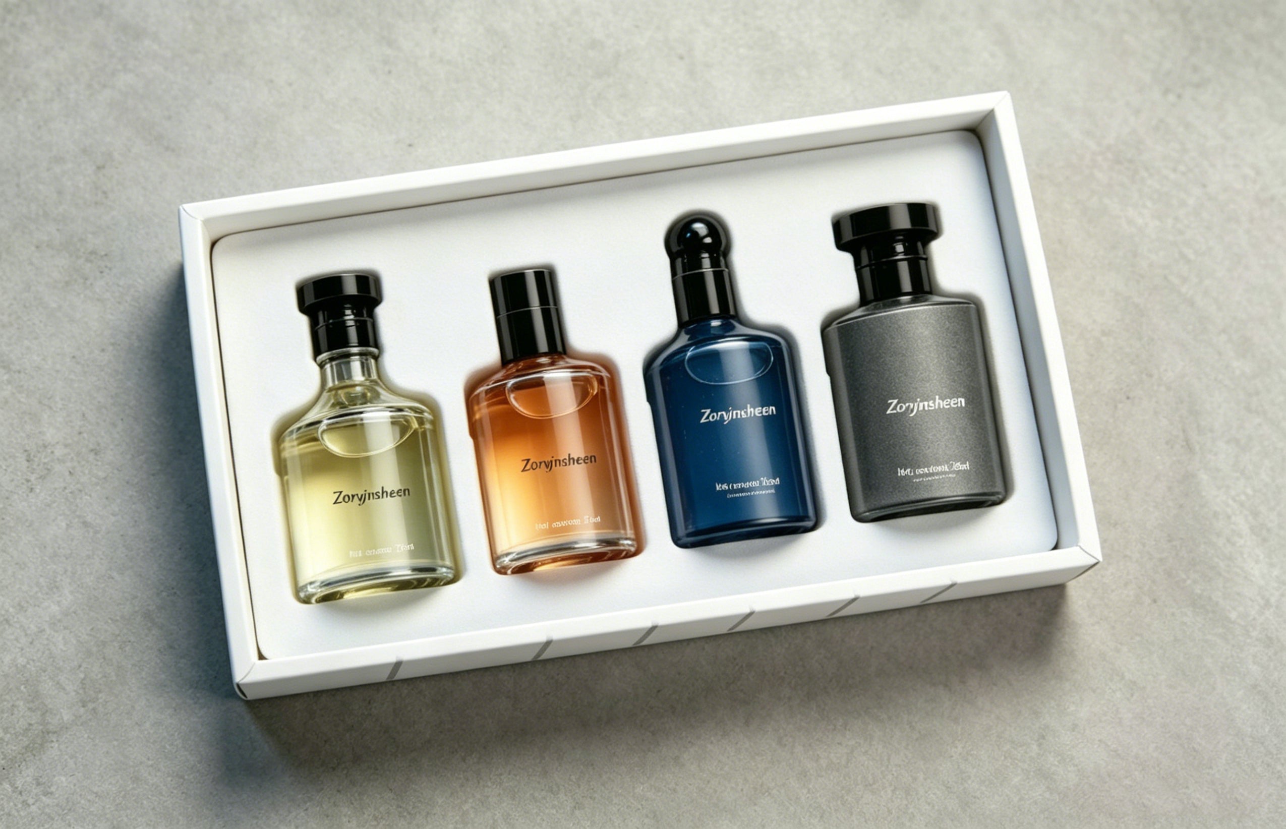 Elegant White Box Women Eau De Toilette Collection 4 Unique Soft Fragrances Birthday Gift For Her